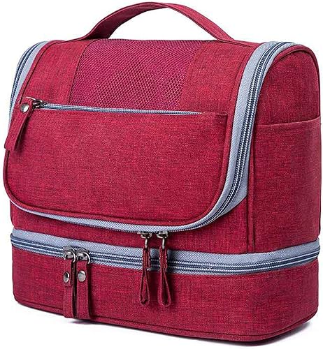 Neceser de viaje colgante, organizador de baño de maquillaje para mujeres y hombres, bolsa de maquillaje cosmética resistente al agua, organizador