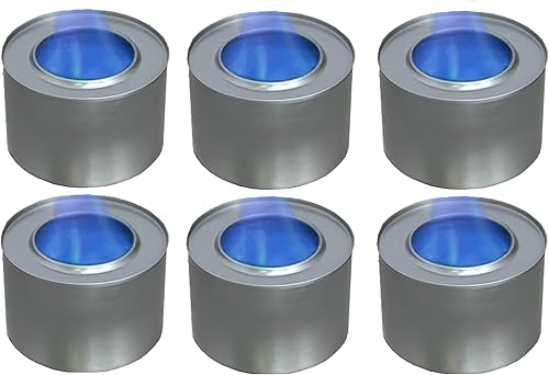 Miniatura 2 de 700425567996 Fancy Heat - Gel de metanol de 2.5 horas, 7.05 onzas, latas de combustible para cocinar para entretenimiento y bufé (paquete de 6),