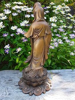 ☆彡　銅製　観世音菩薩　立像　在銘　観音様　高４１０ｍｍ　仏像　仏壇　仏具　骨董 Amazon.co.jp: 銅製 観世音菩薩 立像 在銘 観音様 高410mm