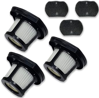 PUREBURG Replacement Filter Compatible with Bissell 2390 2390a 2389 2284W Pet Hair Eraser Lithium Ion Cordless Hand Vacuum, Pack of 3 HEPA & Mesh Frame