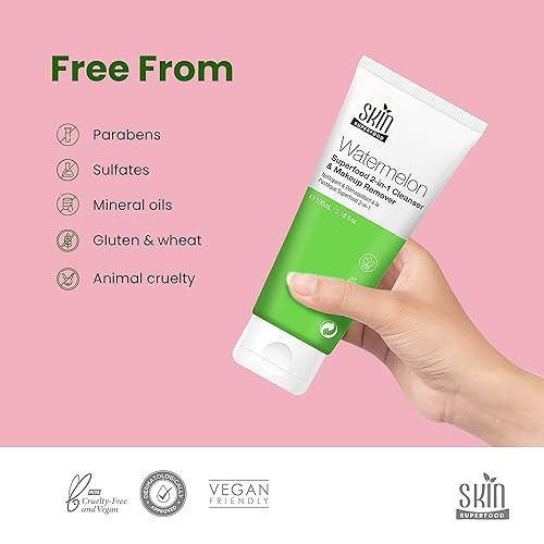 Miniatura 5 de Limpiador de sandía y removedor de maquillaje 2 en 1. Natural y vegano 3.38 onzas líquidas