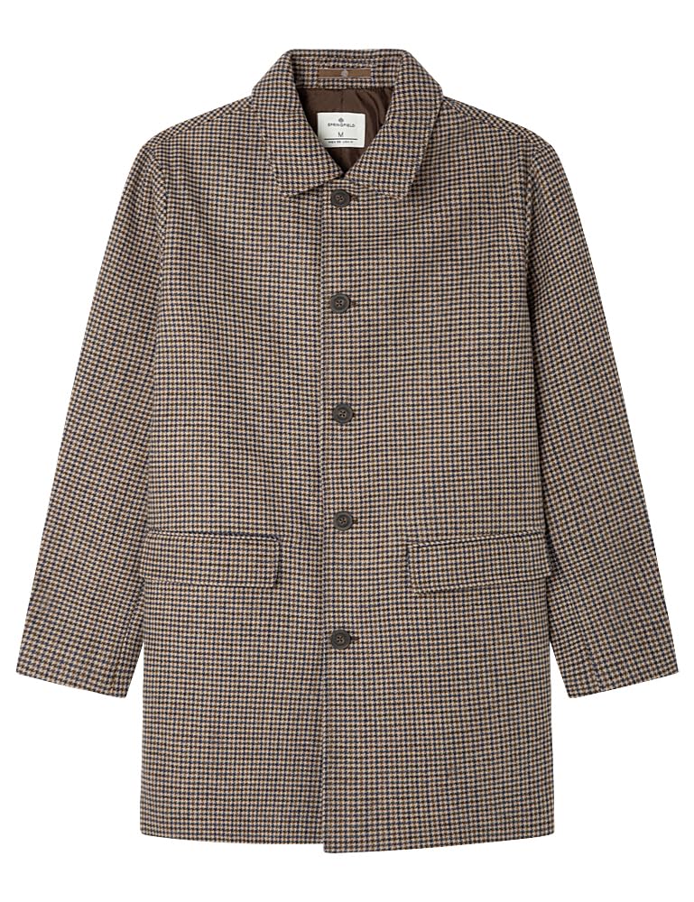 SPRINGFIELD Woolen Harris Tweed Mac Coat SPORT JACKET Hombre