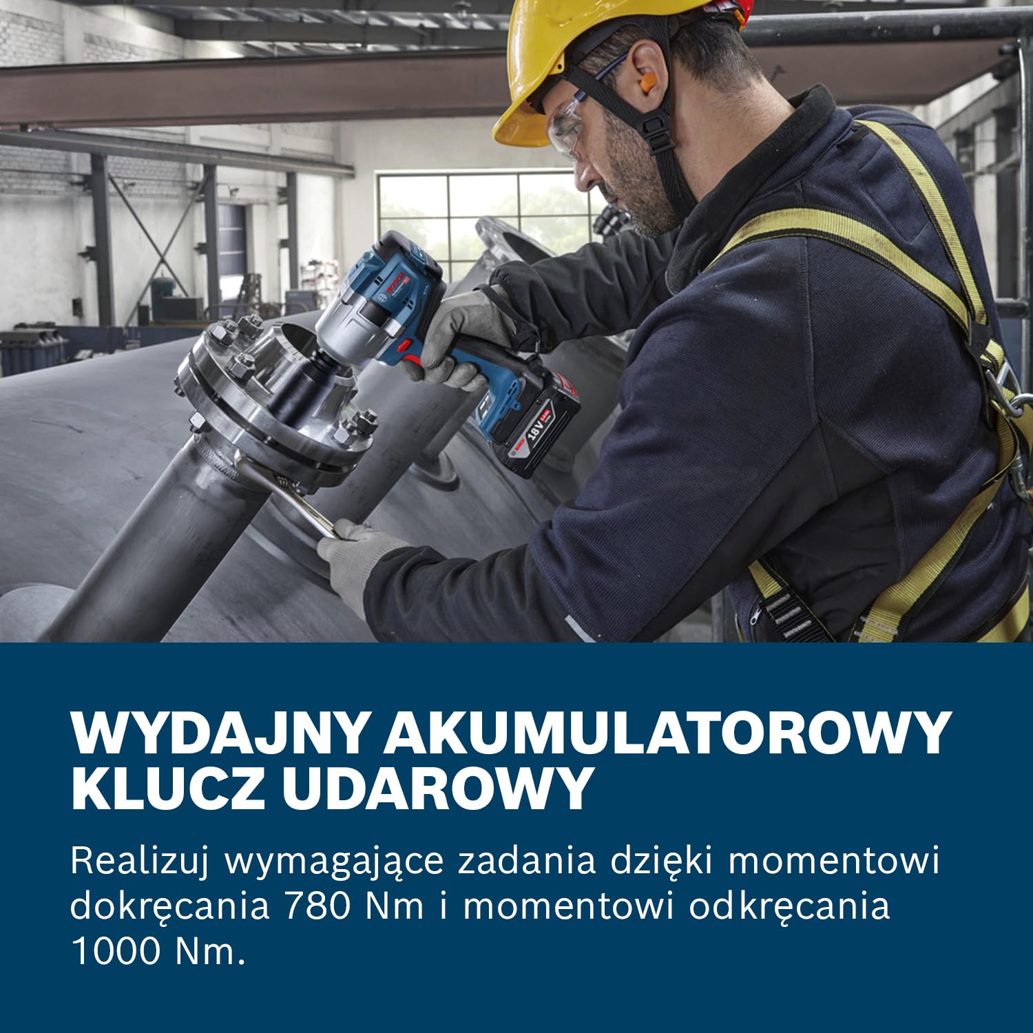 Bosch Professional 18V System Akumulatorowy klucz udarowy GDS 18V-780