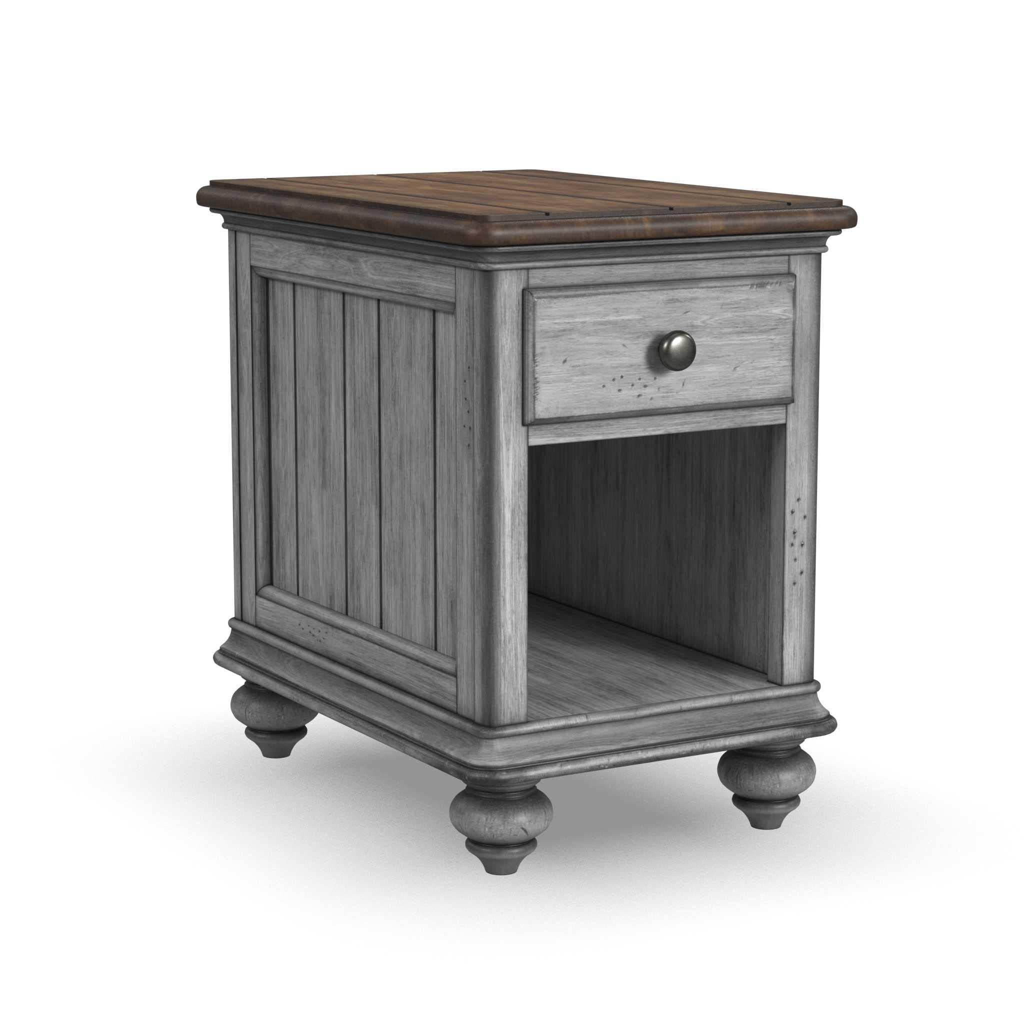 Flexsteel Brown Chairside Table
