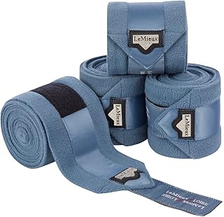 LeMieux Loire Satin Horse Polo Bandages Horse / Ice Blue
