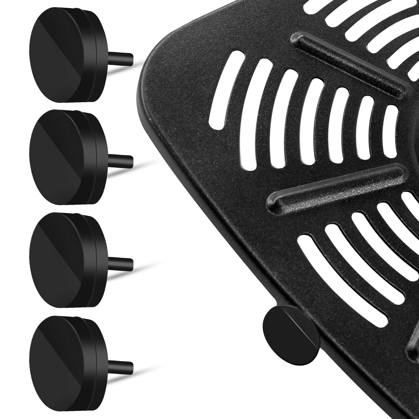 4 Packs Air Fryer Rubber Bumpers for Nuwave Brio, Reusable Replacement Heat Resistant Food Grade Air Fryer Silicone Rubber Feet Tabs Tips Parts Accessories for Nuwave Brio 6 IN 1 8QT 7 IN 1 7.25 QT