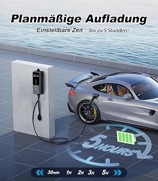 Type 2 Charging Cable Schuko 3.6 KW Charging Cable Car 6/8/10/13/16A 15M EV Charger Type 2 with LCD Digital Display (3.68KW-15M)