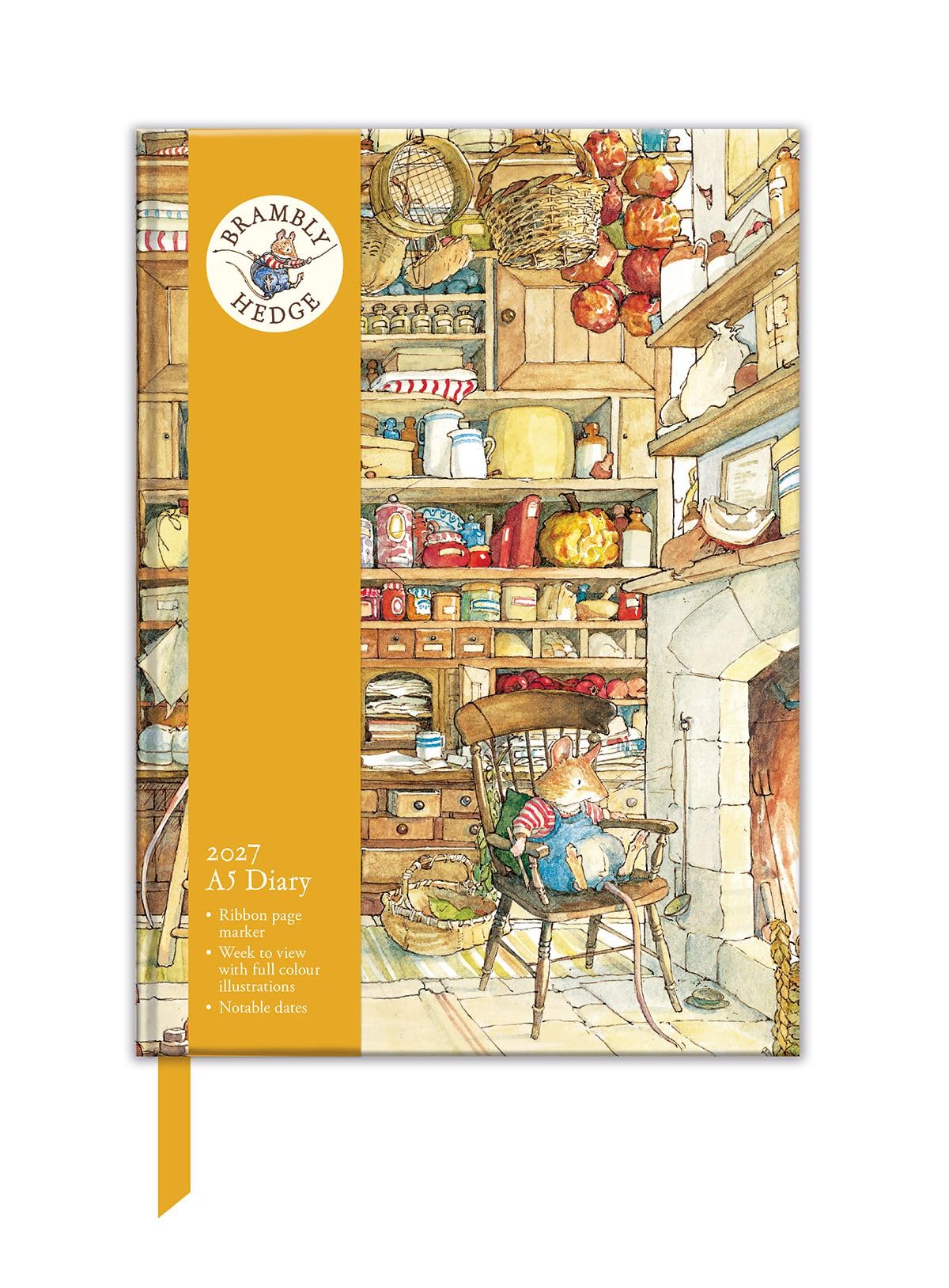 Museums & Galleries 2027 A5 Desk Diary - Week to View - Brambly Hedge by Jill Barklem