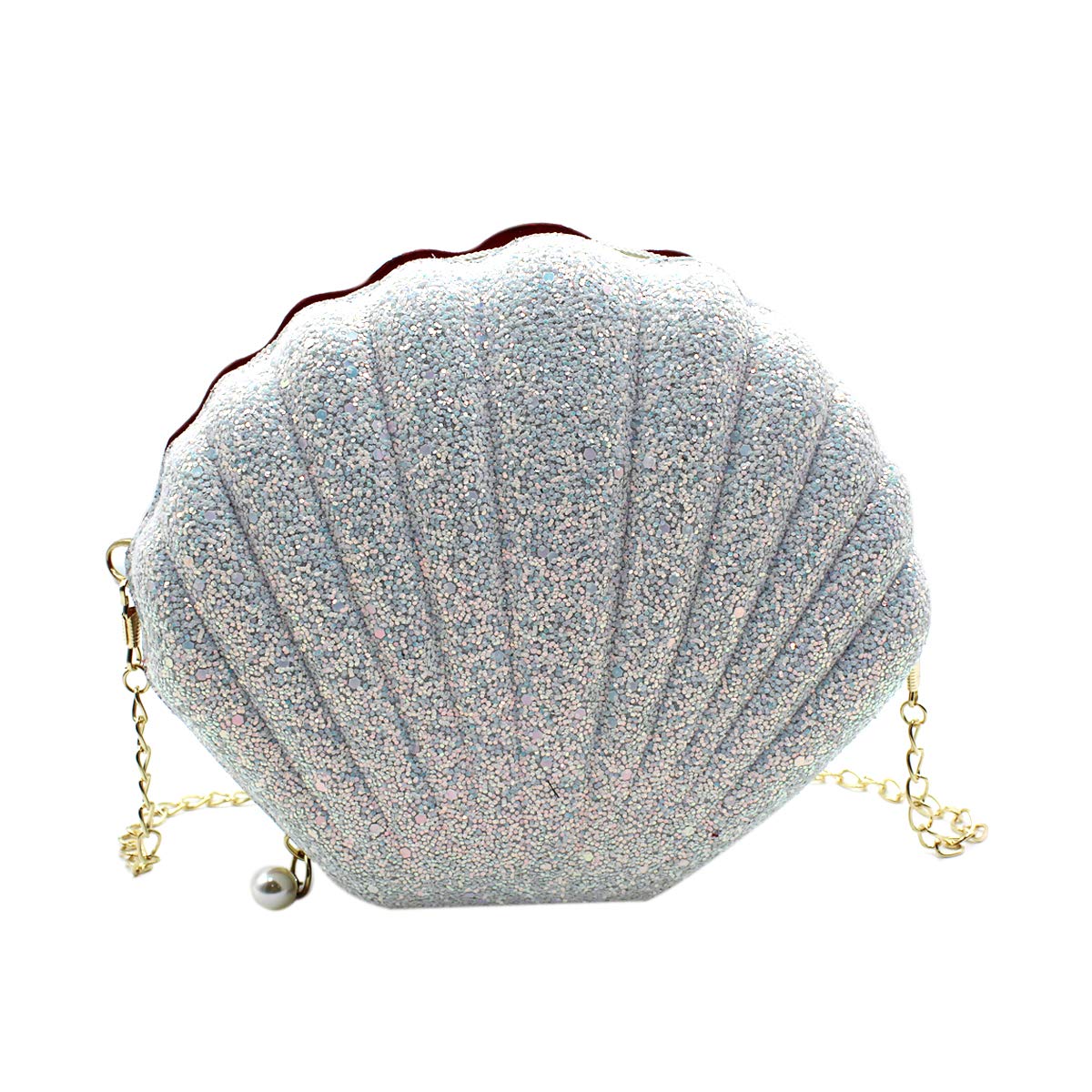 AIBEARTYCute Seashell Shape Crossbody Purse Small Shoulder Bag with Chain for Women Little Girls