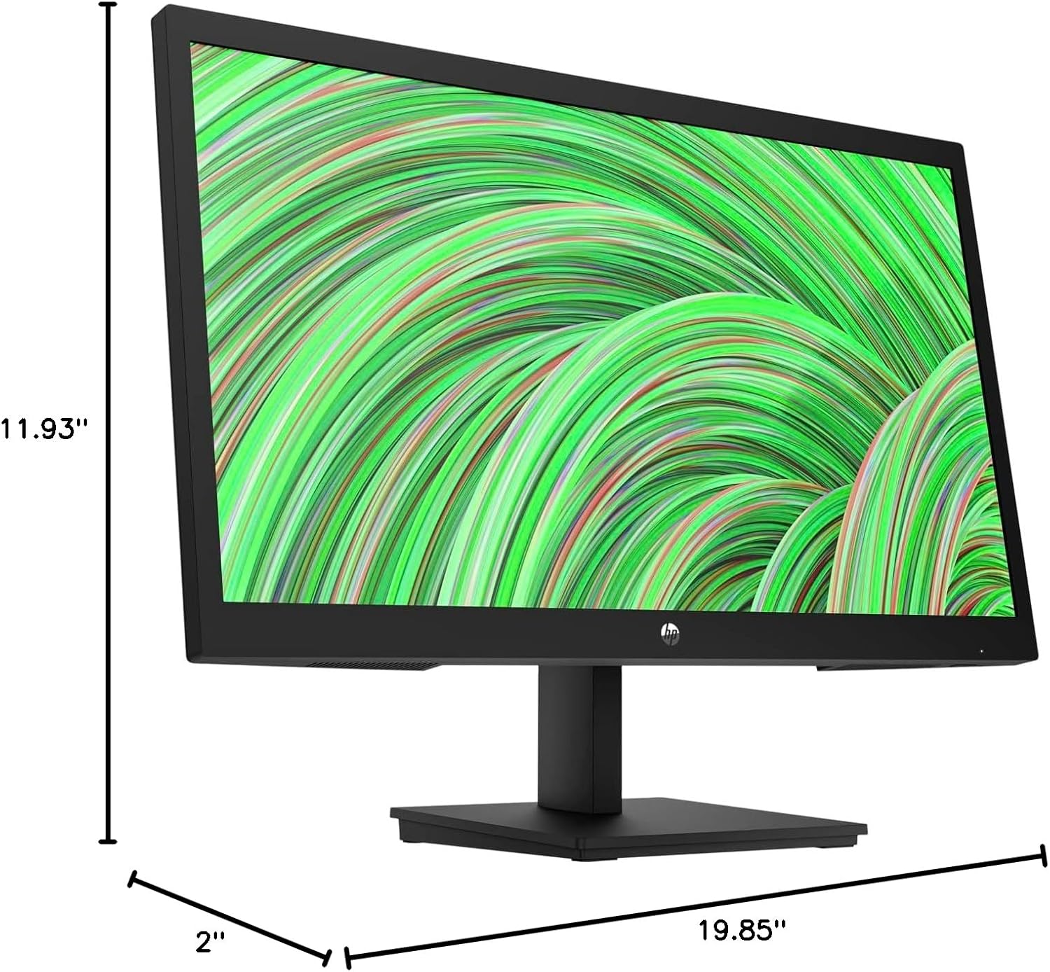 HP 22" Series 3 Pro 322pv FHD Monitor with 5 ms Response Time, Anti-Glare, Flicker Free, VESA Mount (100x100mm), HDMI, VGA & Dockztorm USB Hub, Black (9U5A2AA#ABA) (2026 Latest Model) 2-Pack