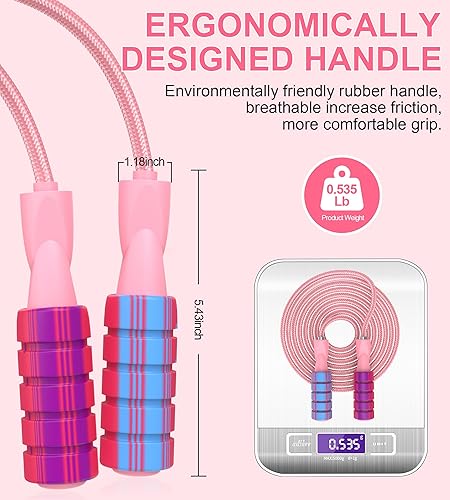 Miniatura 2 de Cuerda de saltar para mujeres y hombres, jumprope de fitness para mujeres, entrenamiento, cuerda de saltar ajustable para adultos