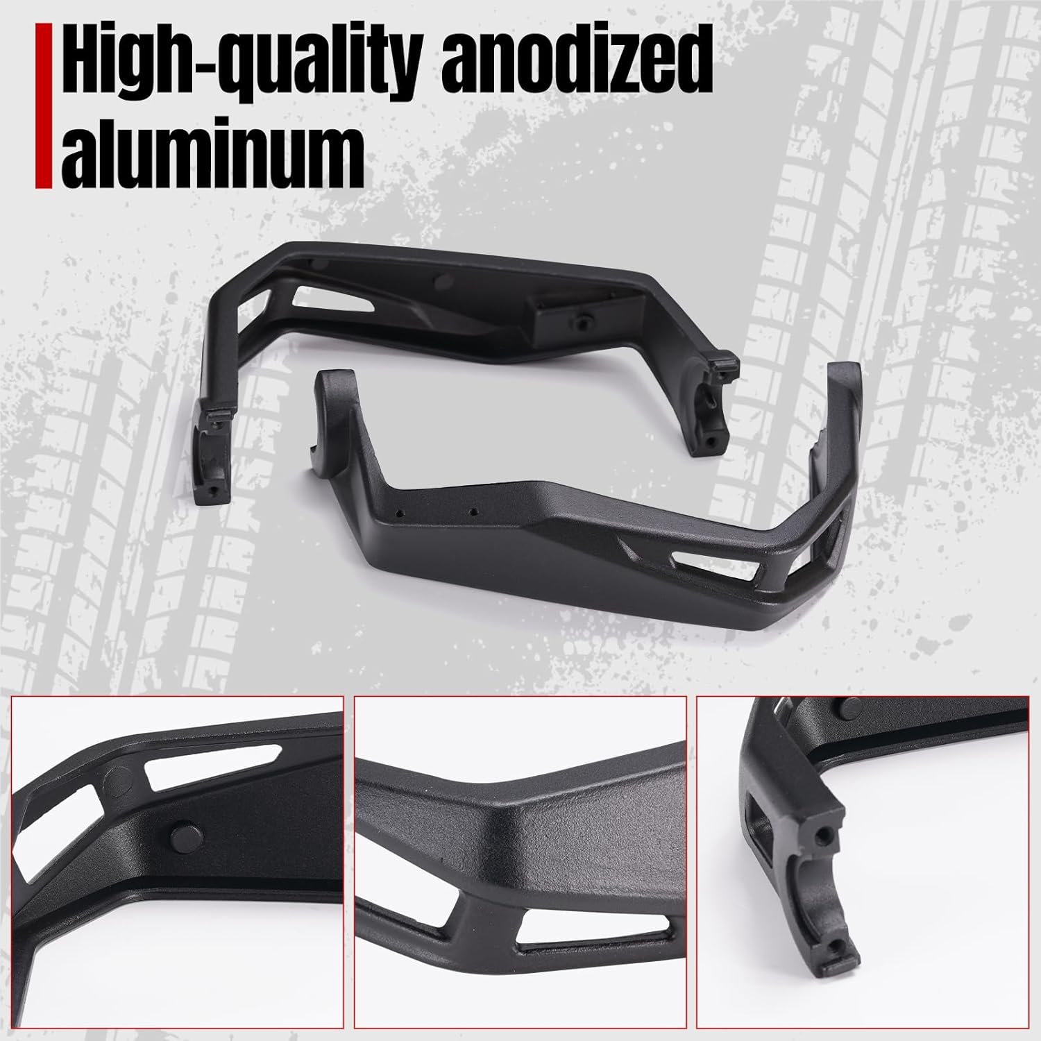 A & UTV PRO Aluminum Handlebars Handguards Protector Compatible with Can Am Ryker 600 900 Sport & Ryker Rally Edition Accessories,Replace OEM # 219400998,Black,2PCS