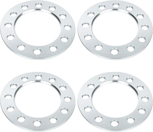 Vista 13 de IRONTEK Espaciadores de rueda de 0.236 x 5.500 in de grosor de 1/2 pulgada (0.472 in) de grosor de 4.252 in para Chevrolet Silverado Avalanche