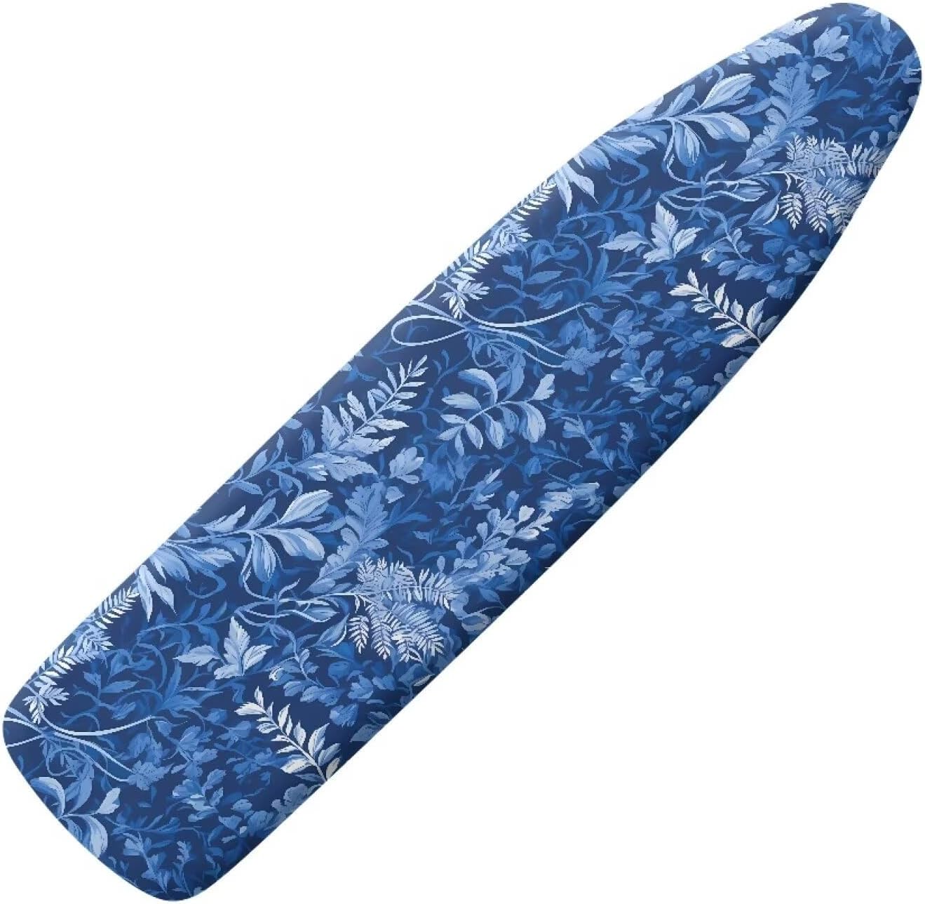 Retro Ditsy Floral Ironing Board Cover Beige Forest Flowers Standard Size 15" X 54" Ironing Board Cover, French Pastoral Style Easy to Clean and Wipe Machine Washable