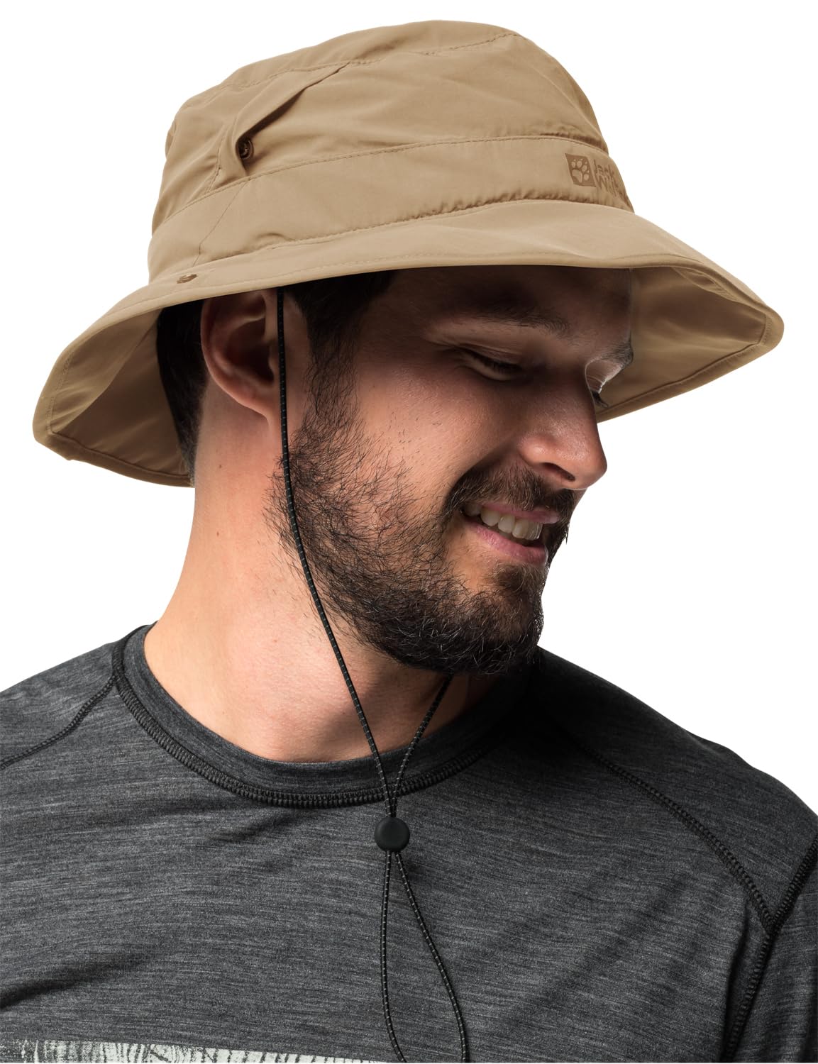 Jack Wolfskin Kapelusz przeciwsłoneczny, uniseks, z siateczki, piaskowa burza, M, Sand Storm, M