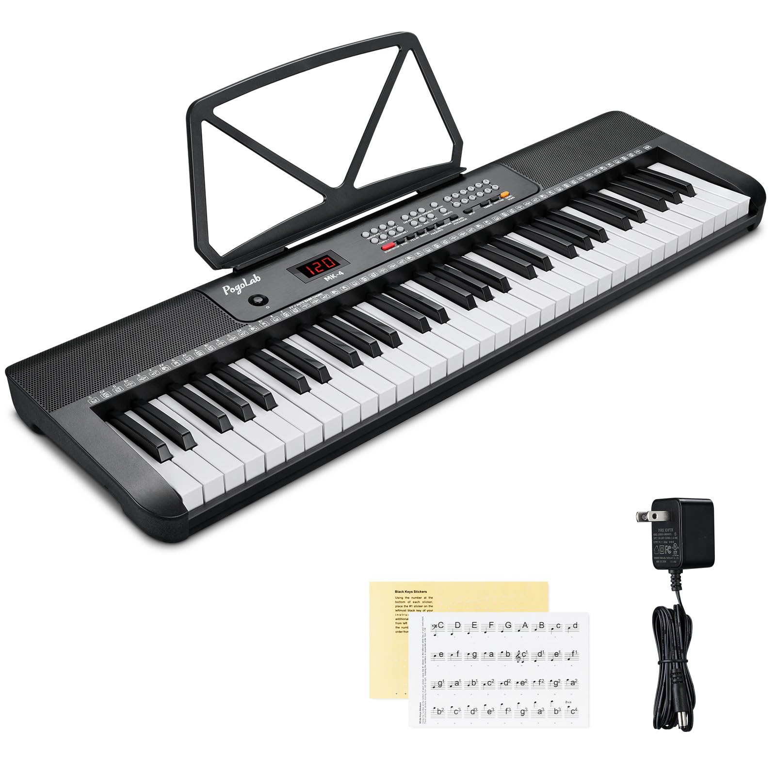 Amazon.com: POGOLAB 61 Keys Compact Keyboard Piano, Multi-Function