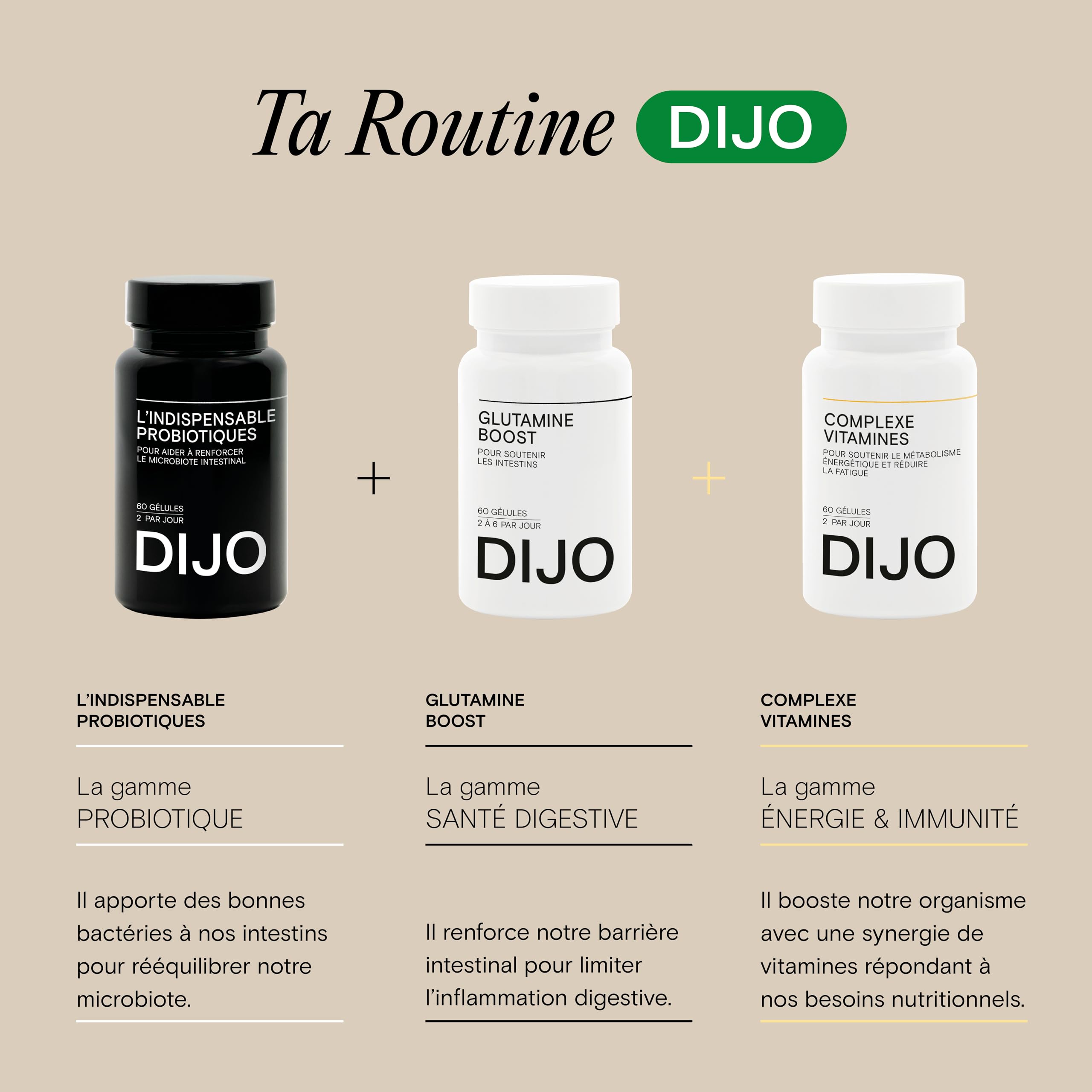 DIJO Probiotique Renforcement Flore Intestinale 8 Souches Bactéries 28 Milliards UFC Gélules Gastro-Résistantes Végan Fabriqué France 1 Mois
