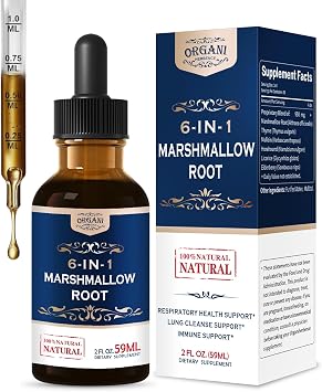 Marshmallow Root Extract Tincture for Respiratory Support.