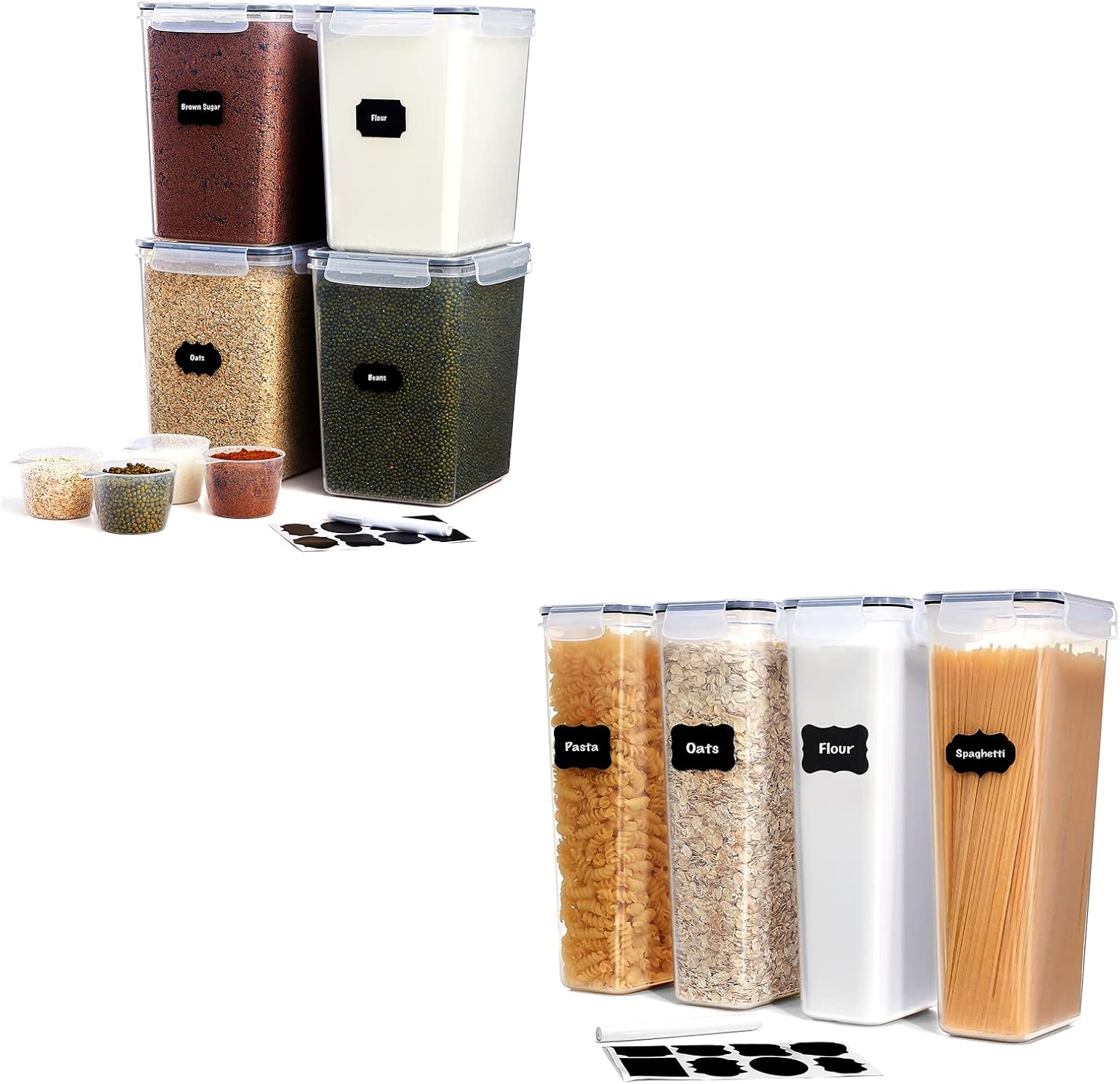 Lifewit Large Food Storage Containers 5.2L/175oz 4PCS and