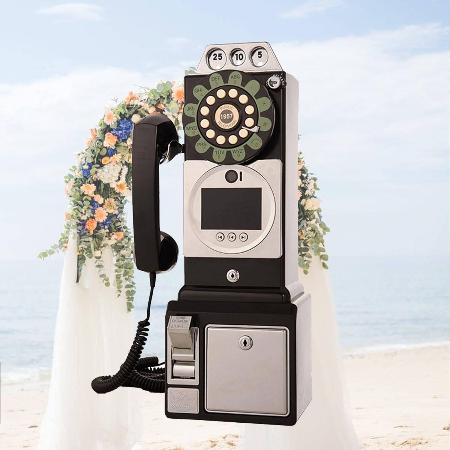 Libro De Firmas con Audio Y Video para Bodas, Libro De Firmas con Video HD 1080p, Libro De Firmas con Video para Teléfono De Bodas De 32g/64g con Grabación De Lente,32G-Black