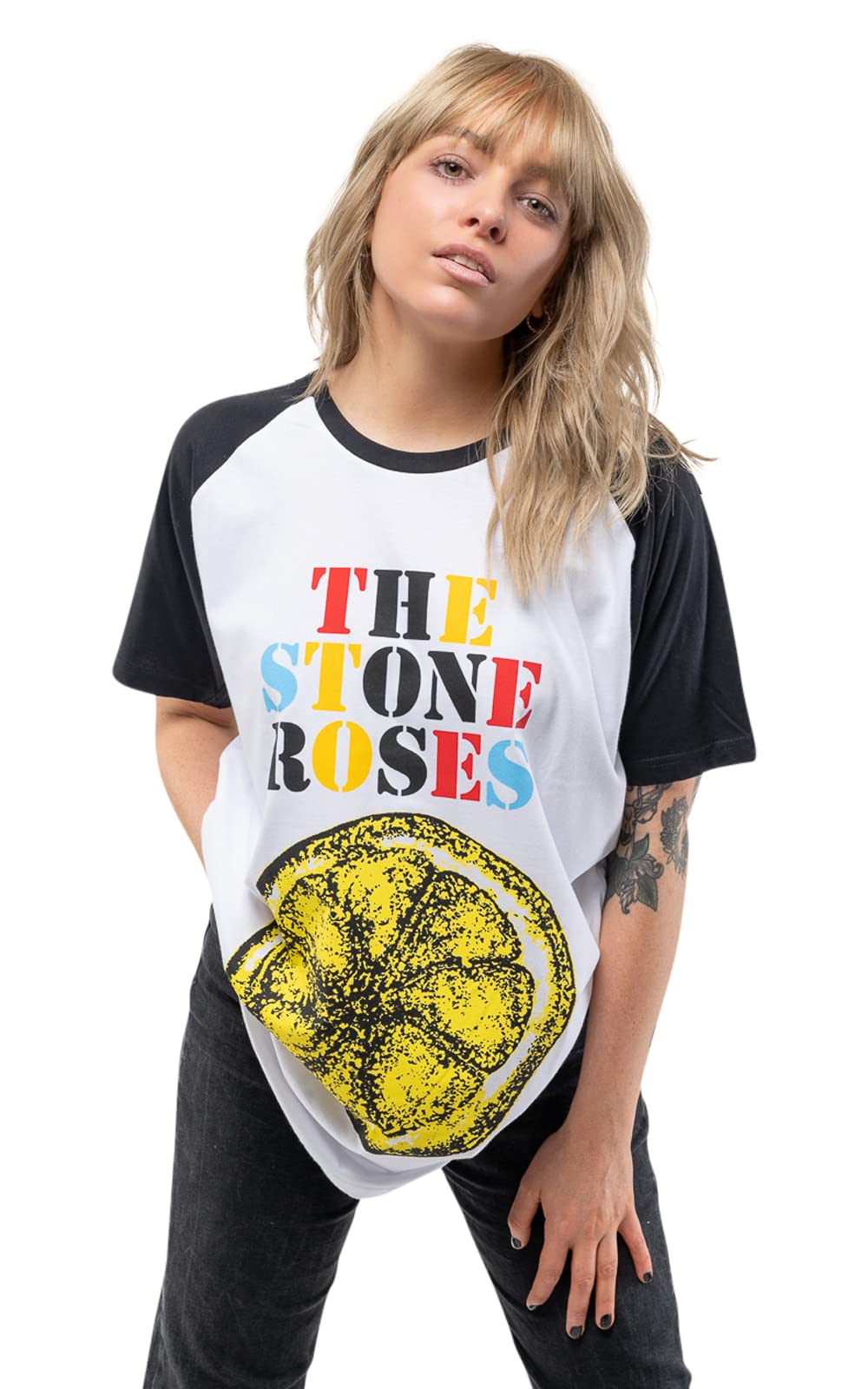 Stone Roses Licensed T-Shirt - Raglan - Cotton - M