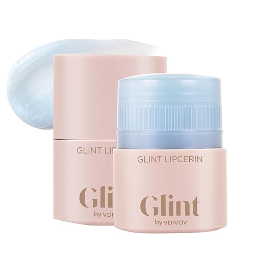 Miniatura 9 de Glint Lipcerin (Star Bouquet, 0.5 fl oz), hidratación duradera, bálsamo de brillo para el cuidado labial 5 en 1 con purpurina, manteca de karité.
