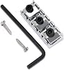 Bogart Guitar String Locking Nut for Floyd Rose Style Adjustable Height Locking Guitar Tremolo Bridge with Mounting Screw Shims and Wrench Chrome.