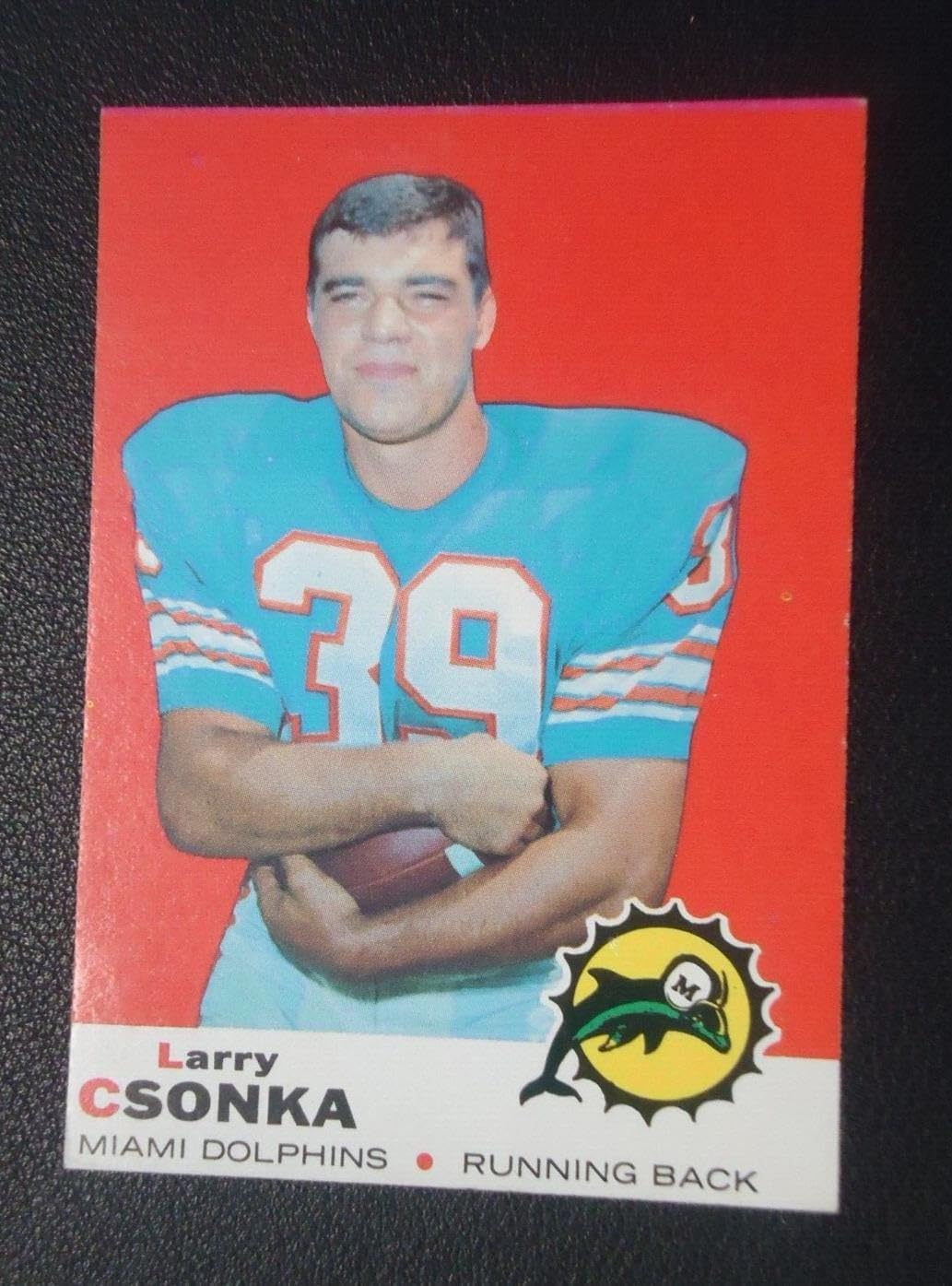 Larry Csonka 1969 TOPPS BASE CARD #120 - Unsigned Football Cards