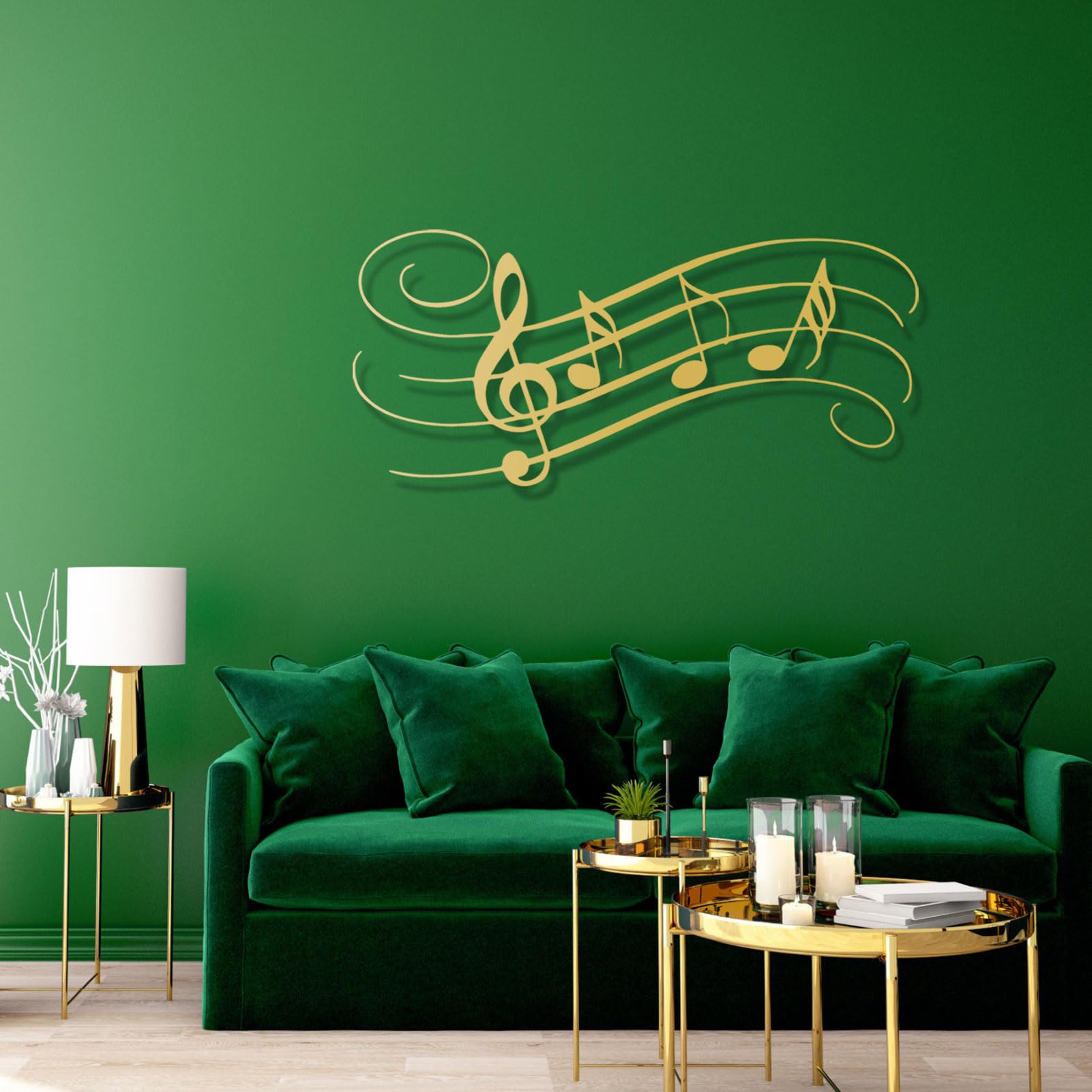 アート・デザイン・音楽 Mies Amazon.com: Metal Art Wall Decor Music, Music Note Metal