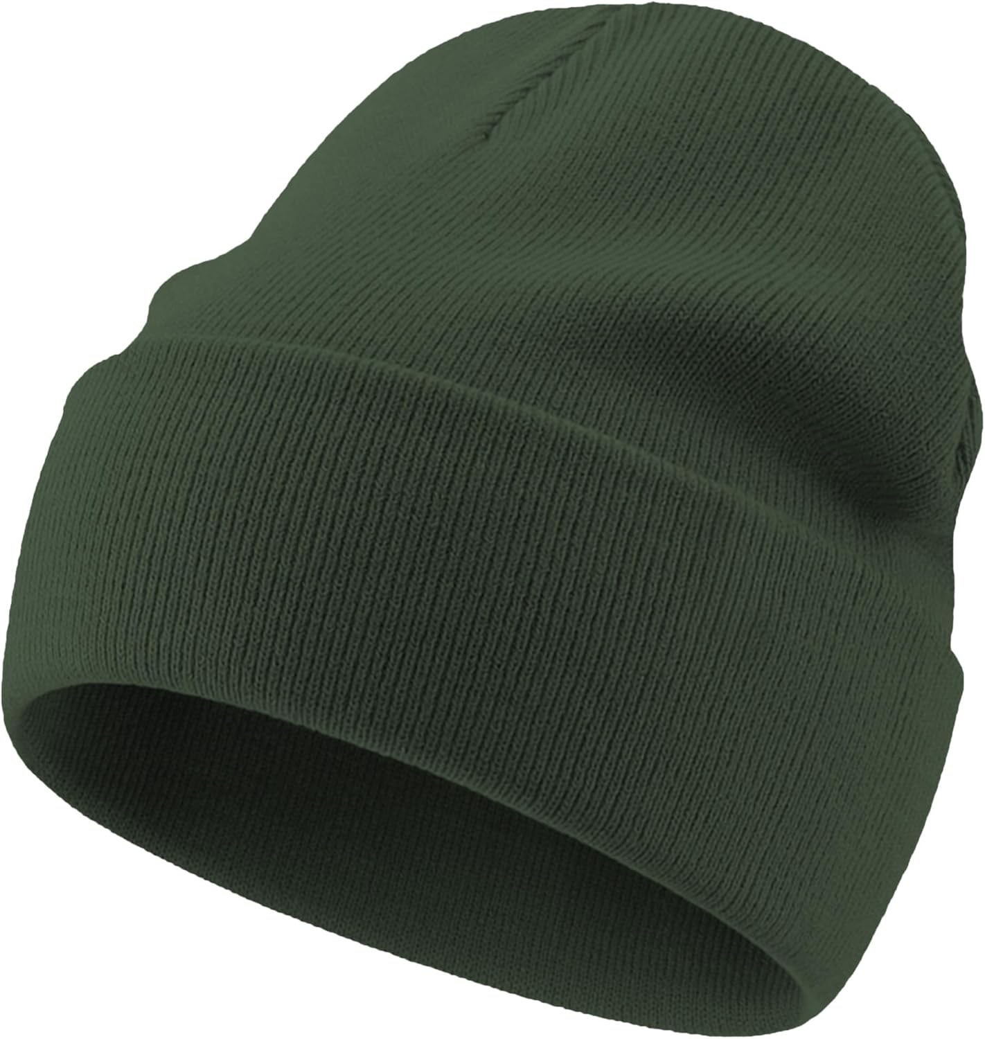 100% Cotton Beanie Lengthen Cuffed Beanies Knit Winter Hats for Men Women Soft Warm Ski Hat Unisex Knitted Skull Cap