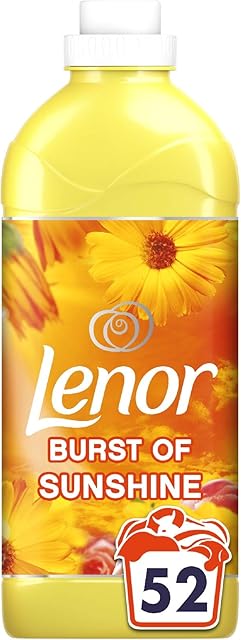 Lenor Fabric Conditioner, Washing Liquid Laundry Detergent, 52 Washes, 1.8 L, Burst of Sunshine