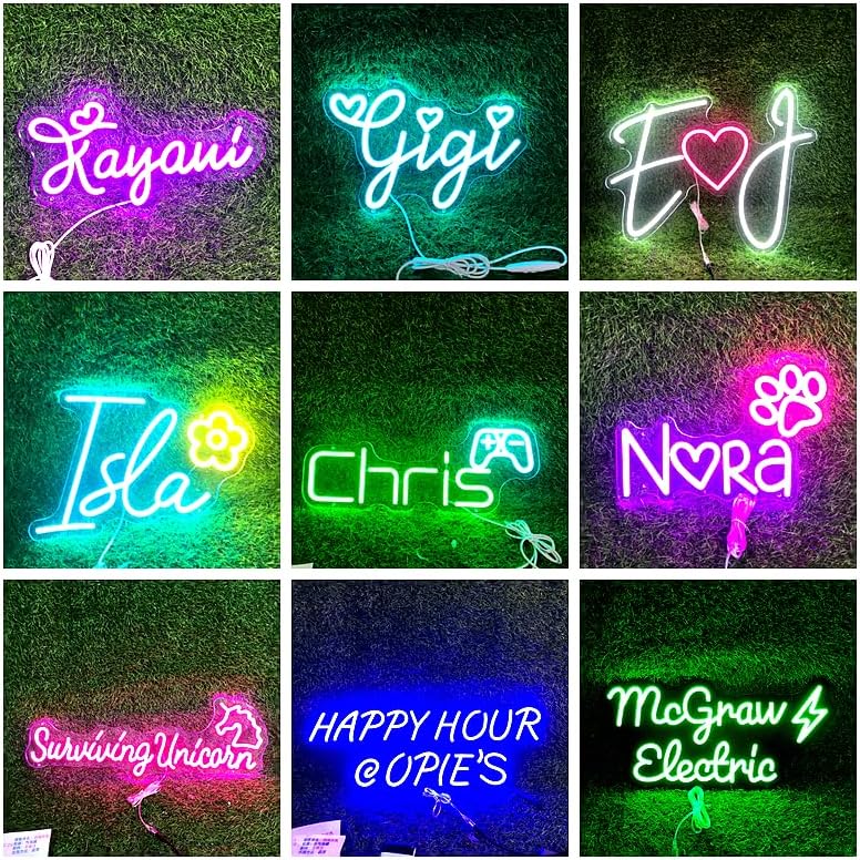 Miniatura 4 de Letreros de neón personalizados, letrero de neón personalizado, luces LED personalizables, para dormitorio, festival de San Valentín, boda,