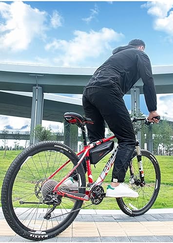 Miniatura 7 de LOYOKii Bolsa de tubo superior para bicicleta, bolsa impermeable de gran capacidad para bicicleta de carretera MTB, accesorios de ciclismo
