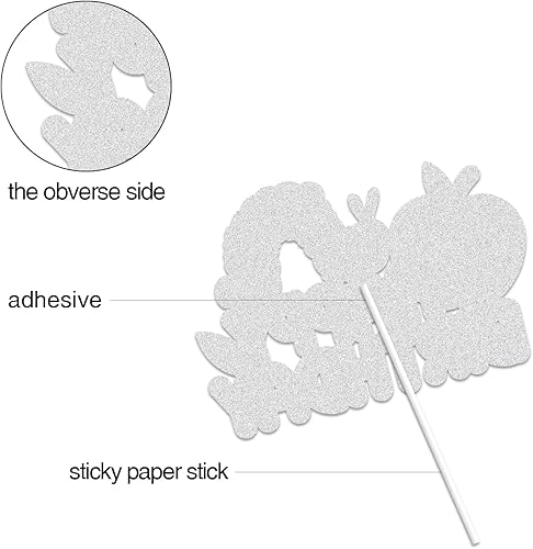 Miniatura 3 de Hunger Caterpillar - Decoración para pastel de cumpleaños, cuentos de hadas, oruga muy hambrienta, mariposa, decoración de pastel de cumpleaños,