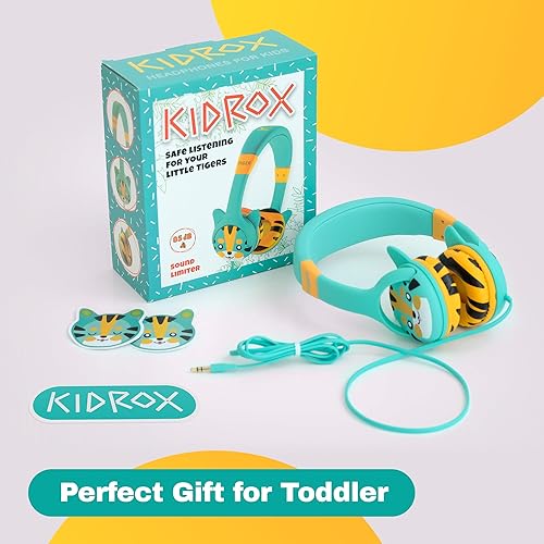 Miniatura 6 de Kidrox Auriculares para niños de 2 años en adelante  Auriculares para bebés para avión, auriculares para niños para la escuela, auriculares para