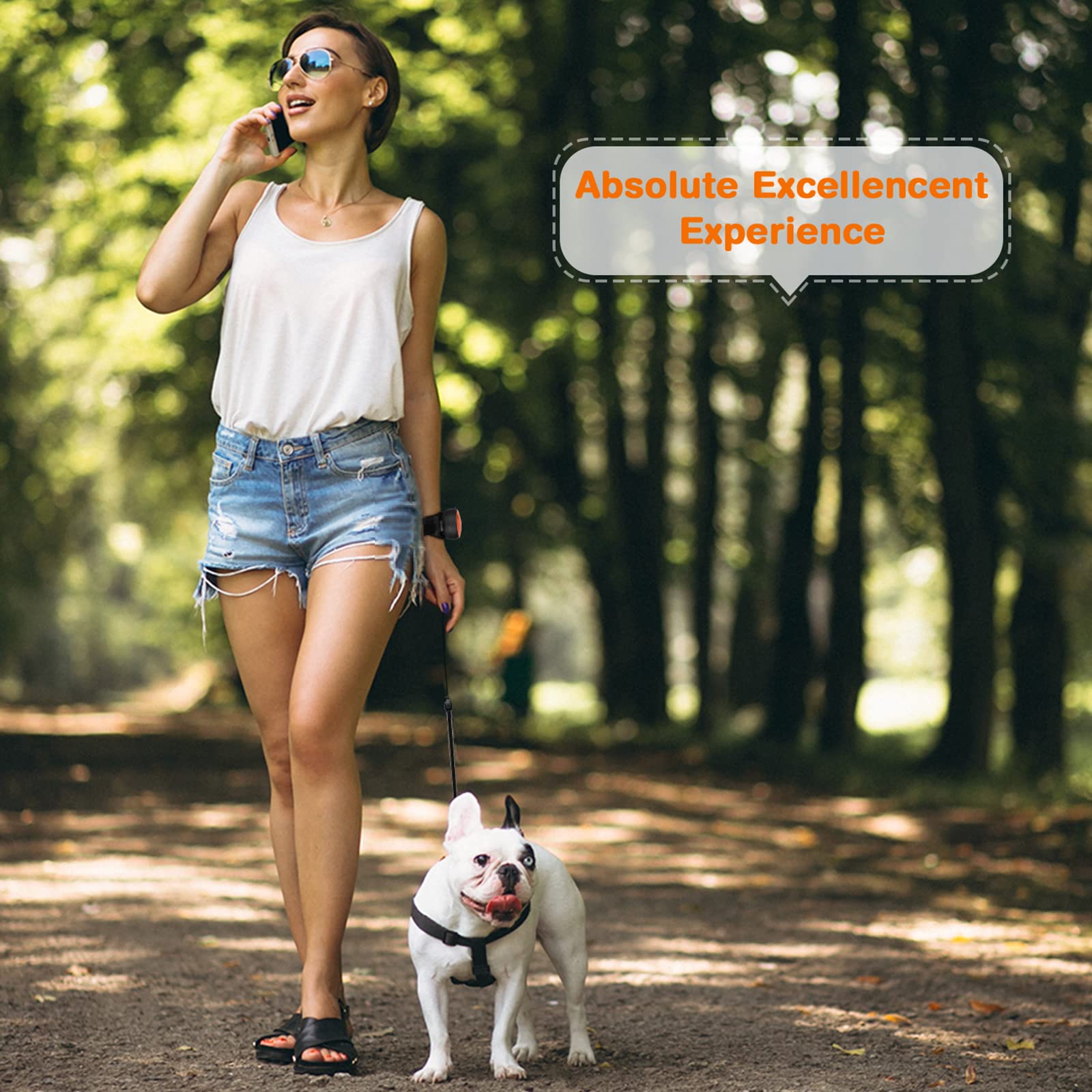 Einziehbare Freihändige Hundeleine, Verstellbare Handschlaufe für Laufen Joggen, Haustier Zugseil Terrier Leine Hundezubehör