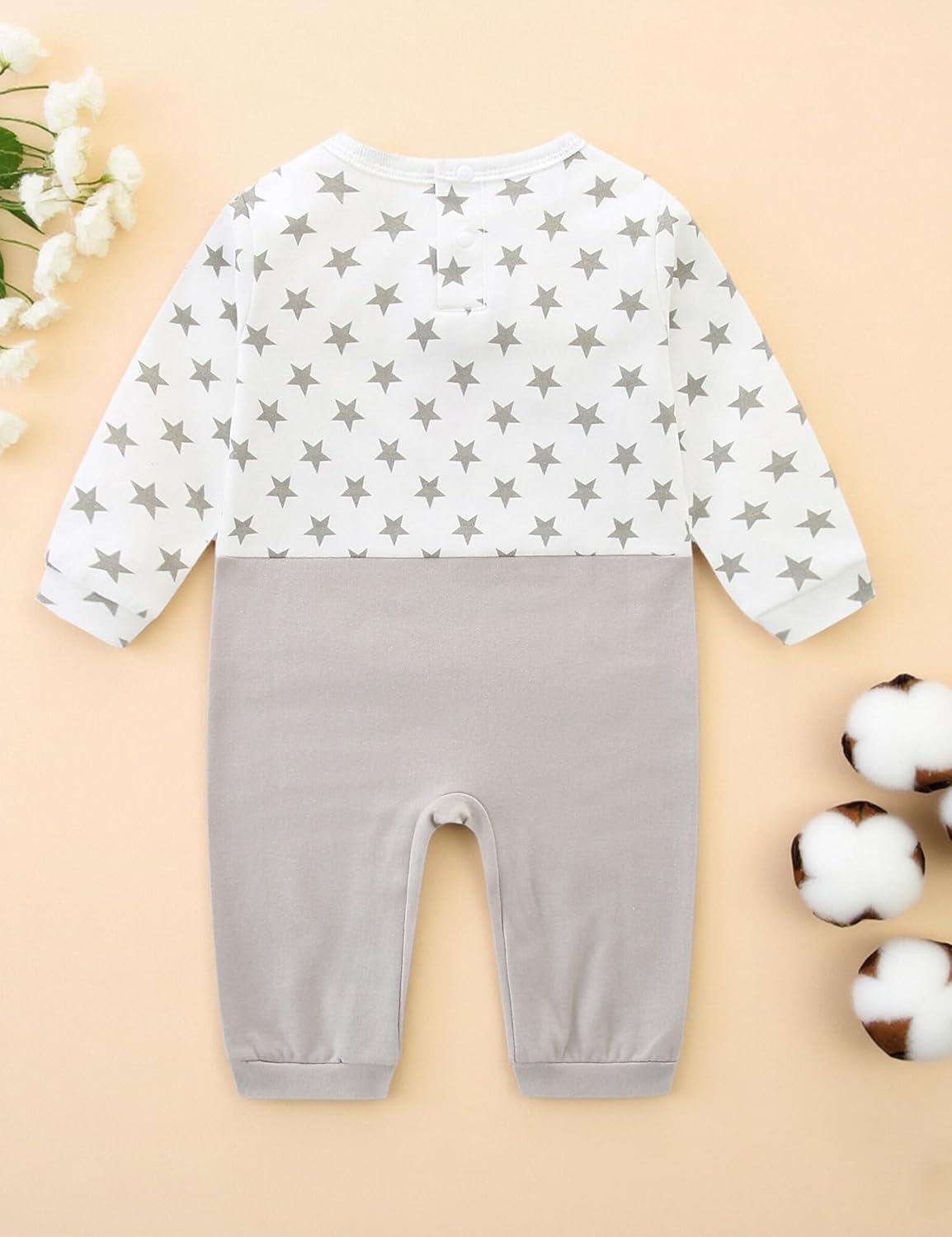 Cute Baby Girl Clothes Footless Onesie Long Sleeve Outfit Jumpsuit Infant 100% Cotton Romper - Image 6