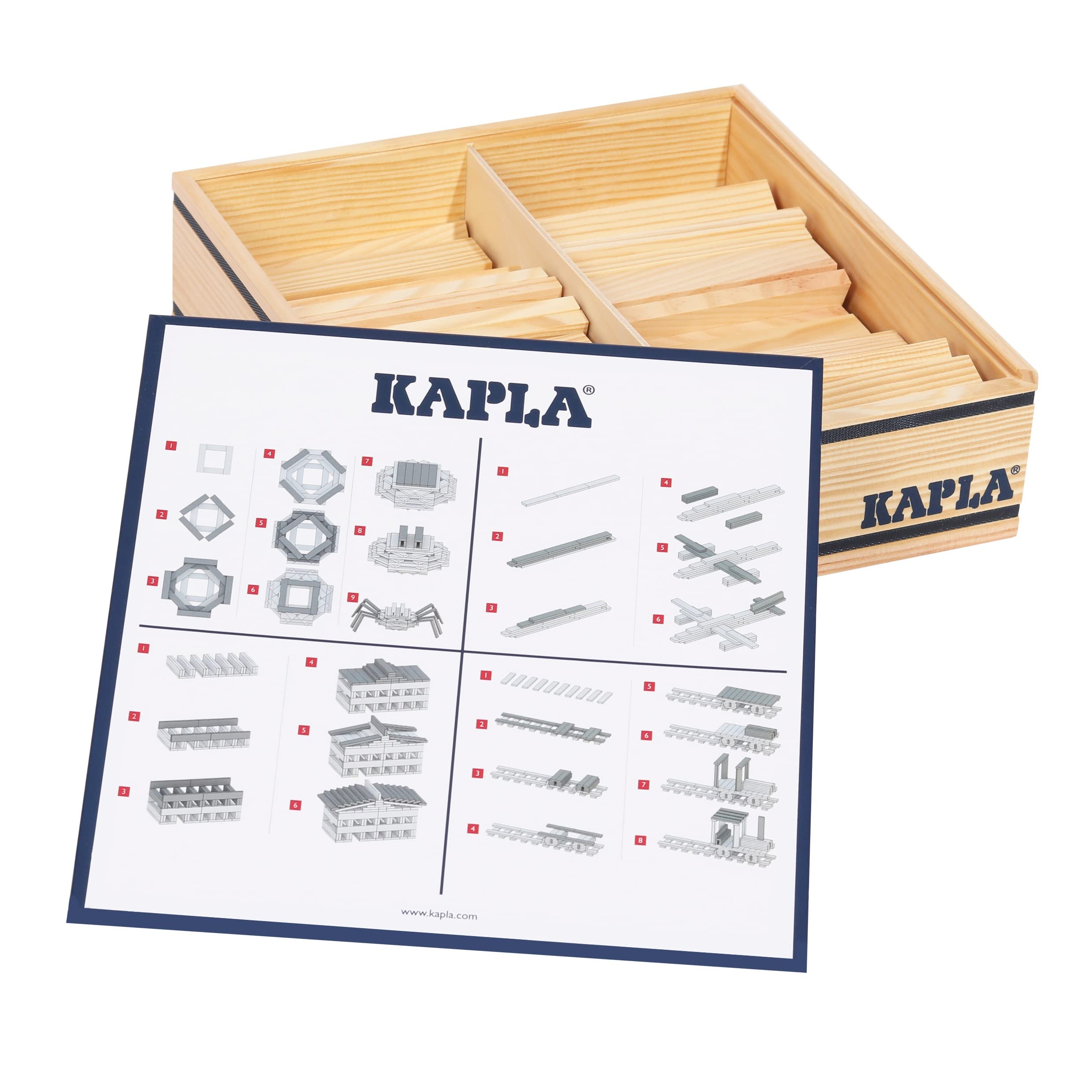 KAPLA 100 Mattoncini In Legno Gioco Di Costruzione 3+ Anni Senza Colla