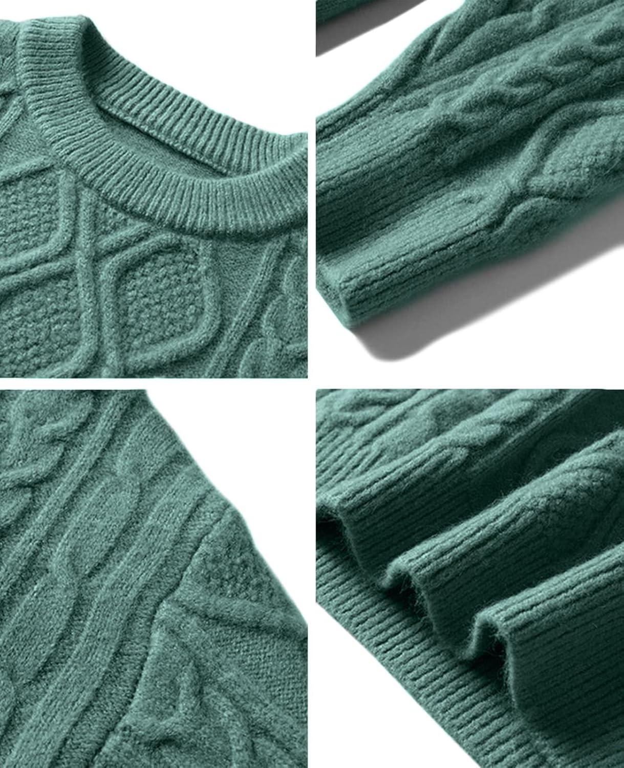 Aelfric Eden Oversized Sweater 90s Vintage Cable Knit Long Sleeve Women Heavy Crewneck Pullover - Image 2