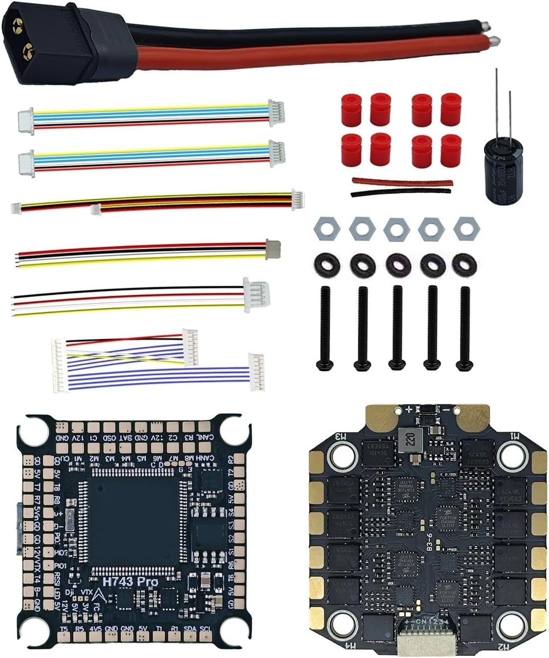 H7 H743 Pro Flight Controller Stack With 70A 4in1 ESC, 12S Support Compatible For DJI FPV Drones(H743 Pro FC Only)