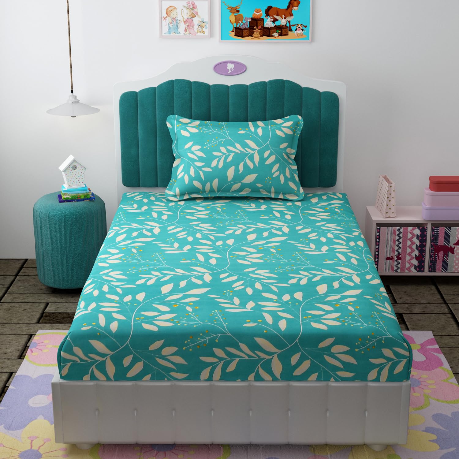 Florida Pink Floral Microfiber Bedsheet – Soft & Stylish -27