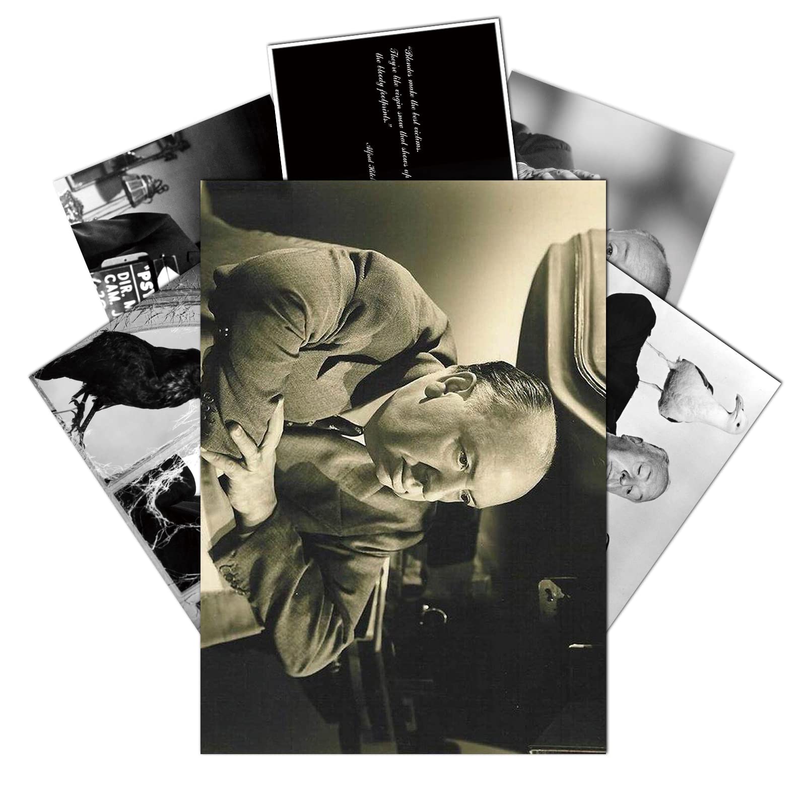 VORTES Alfred Hitchcock Presents Poster TV Series Fans Room Wall Art Bedroom Living Room Dorm Office Home Decoration Room Aesthetics TV Series Posters 6 Pcs Frameless 10 * 14 Inch HD Printed Posters