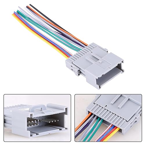 Miniatura 5 de Arnés de cableado estéreo de repuesto para GM para Chevrolet para GMC para Buick para Cadillac Coche Radio Arnés de cable Adaptador de antena Kit de
