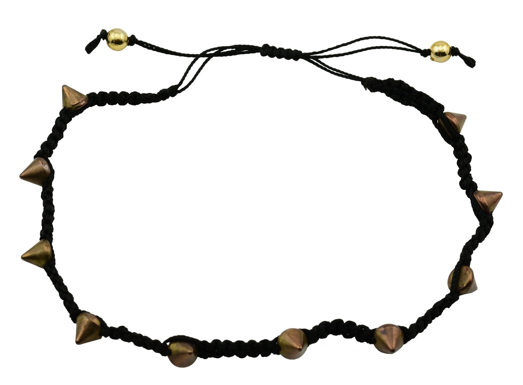 Exclusive Black Thread With Copper Beads Single Anklet For Women and Girls-image-27