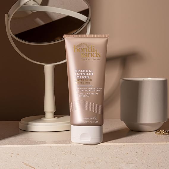 Bondi Sands Gradual Tanning Lotion - Skin Perfector 150mL |Gradual Tan | Suitable for Sensitive Skin | Vegan + Cruelty Free | 150ml/5.07 Fl Oz