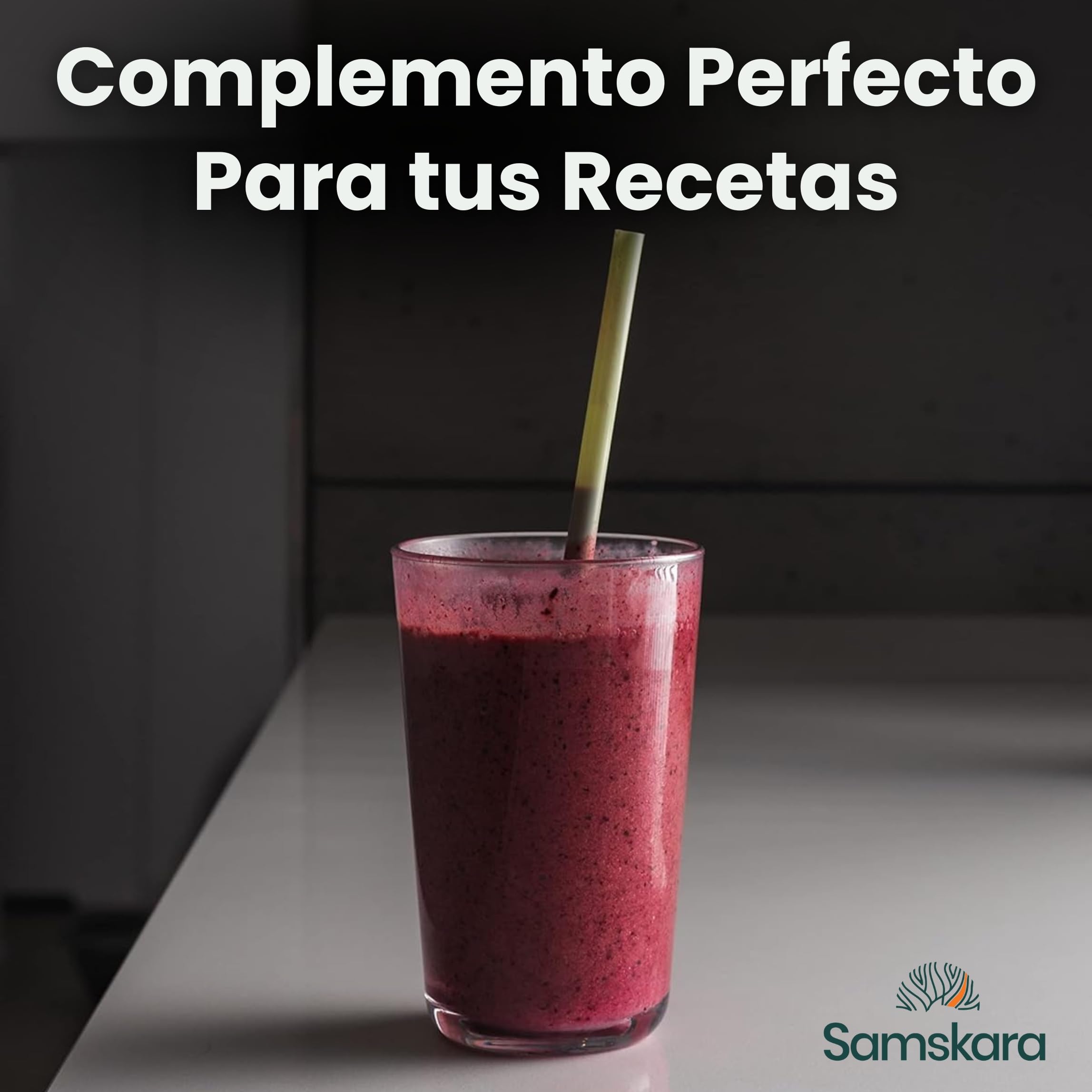 Remolacha en Polvo Ecológica | Samskara Superfoods | Certificado Orgánico BIO | Antioxidantes y Fibra Dietética | Raíz de Remolacha Ideal para Zumo, Pink Latte y Suplementos Naturales (1 kg)
