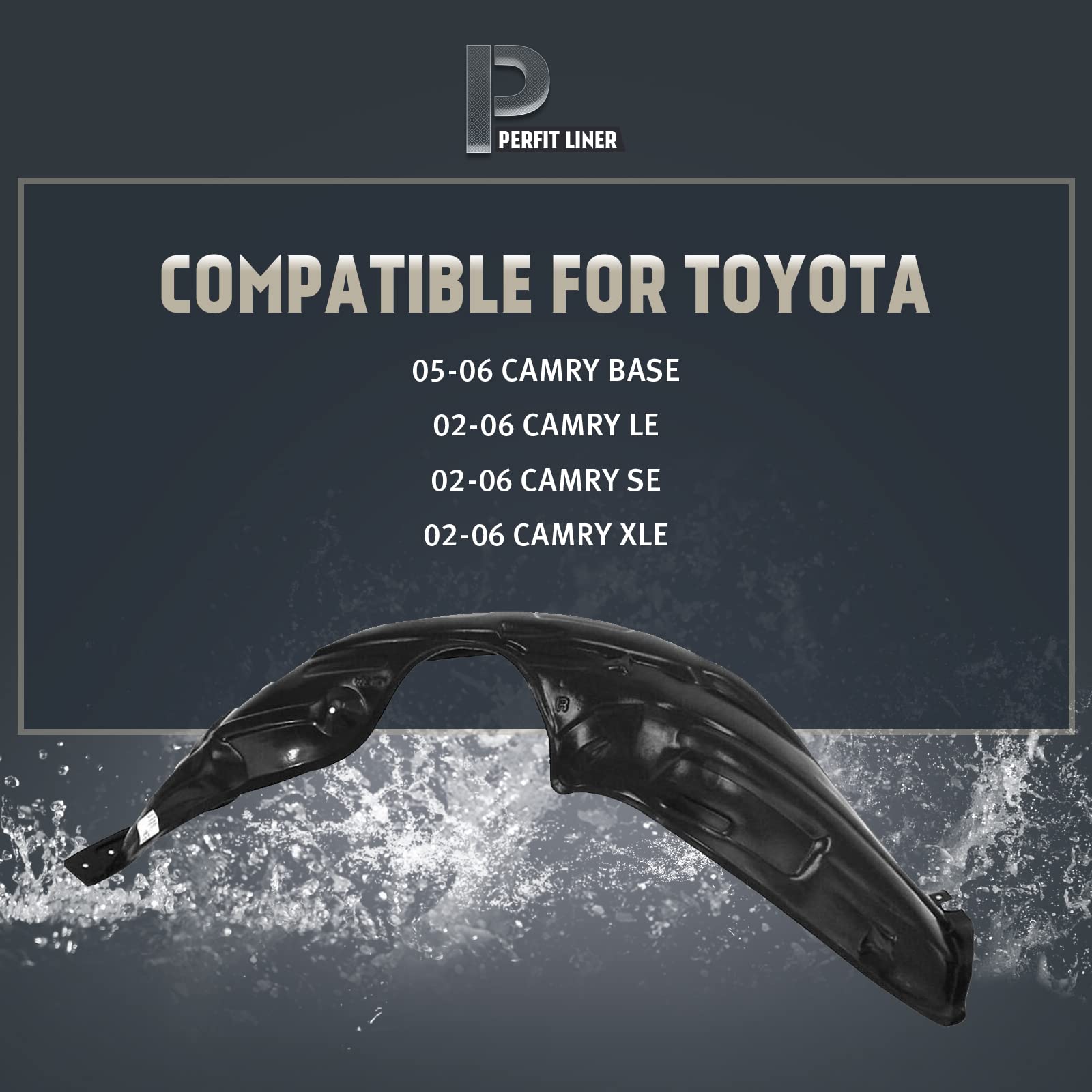 Fenders For Toyota Camry Complete Front Fender Liner Pair For Toyota Camry 2002-2006 - Left & Right Side Splash Guards Toyota Front Fenders Fenders - Foto 11