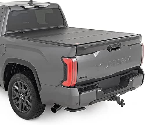 Rough Country Hard Flip-Up Truck Bed Tonneau Cover for Toyota