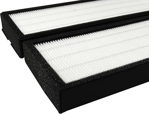 Miniatura 2 de HQRP Kit de filtro compatible con purificador de aire de torre T500, repuesto para TF60-MP TF60, 2 True HEPA con 2 prefiltros de carbón activado