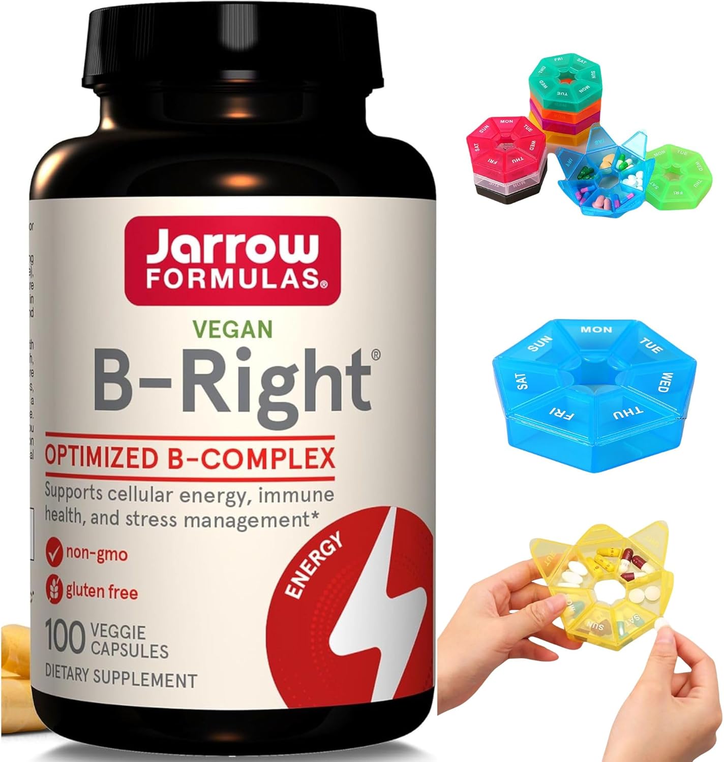 Fits Jarrow Formulas BRight, Optimized B Complex Featuring